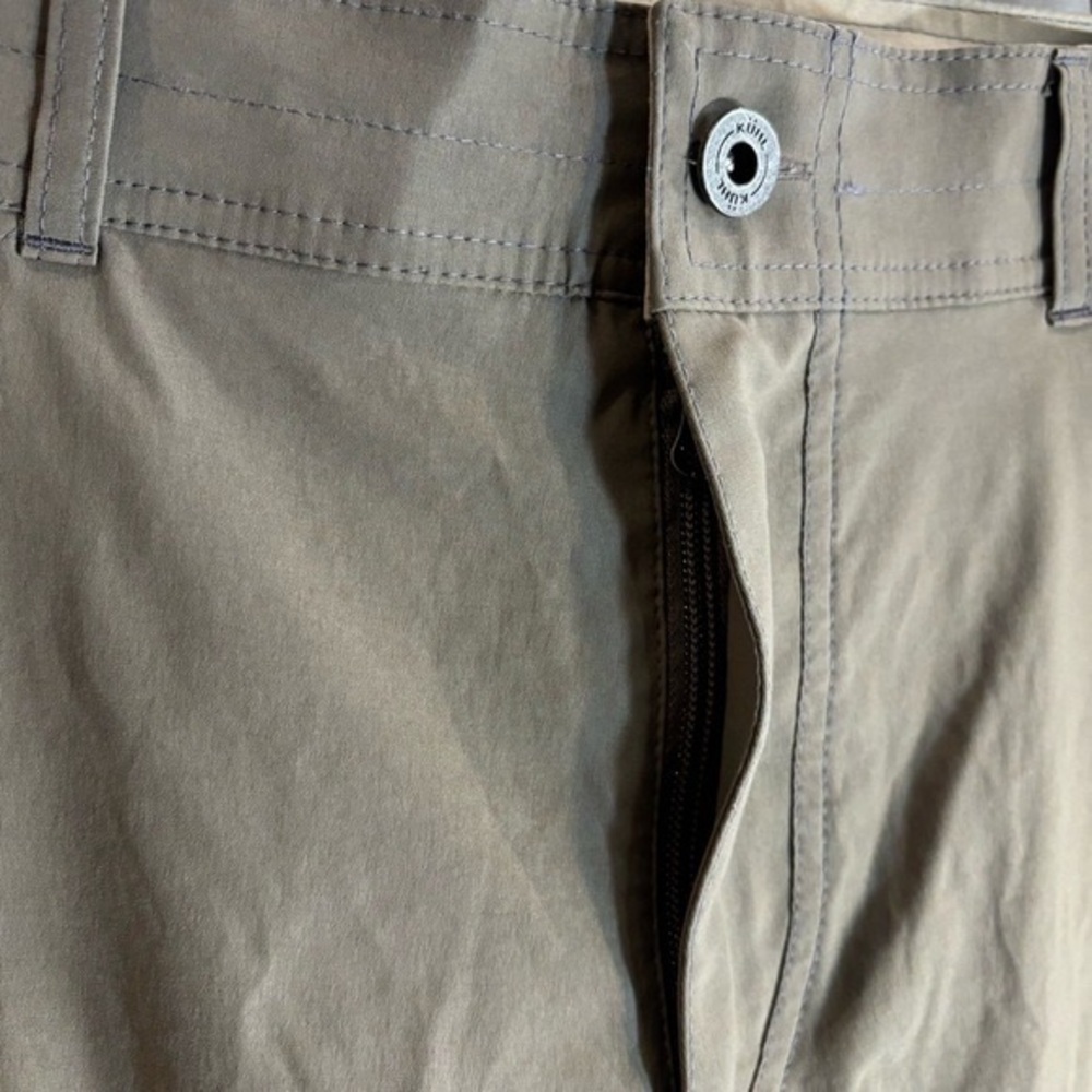 Olive Green Men's Stretch Outdoor Pants - Picture 4 of 7
